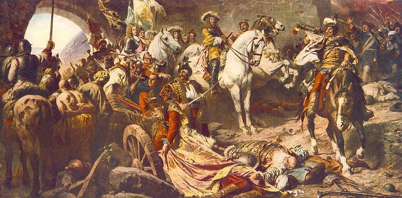 Recapture of Buda, 1686 CE (Gyula Benczur) (1844-1920), Hungarian National Gallery, Budapest